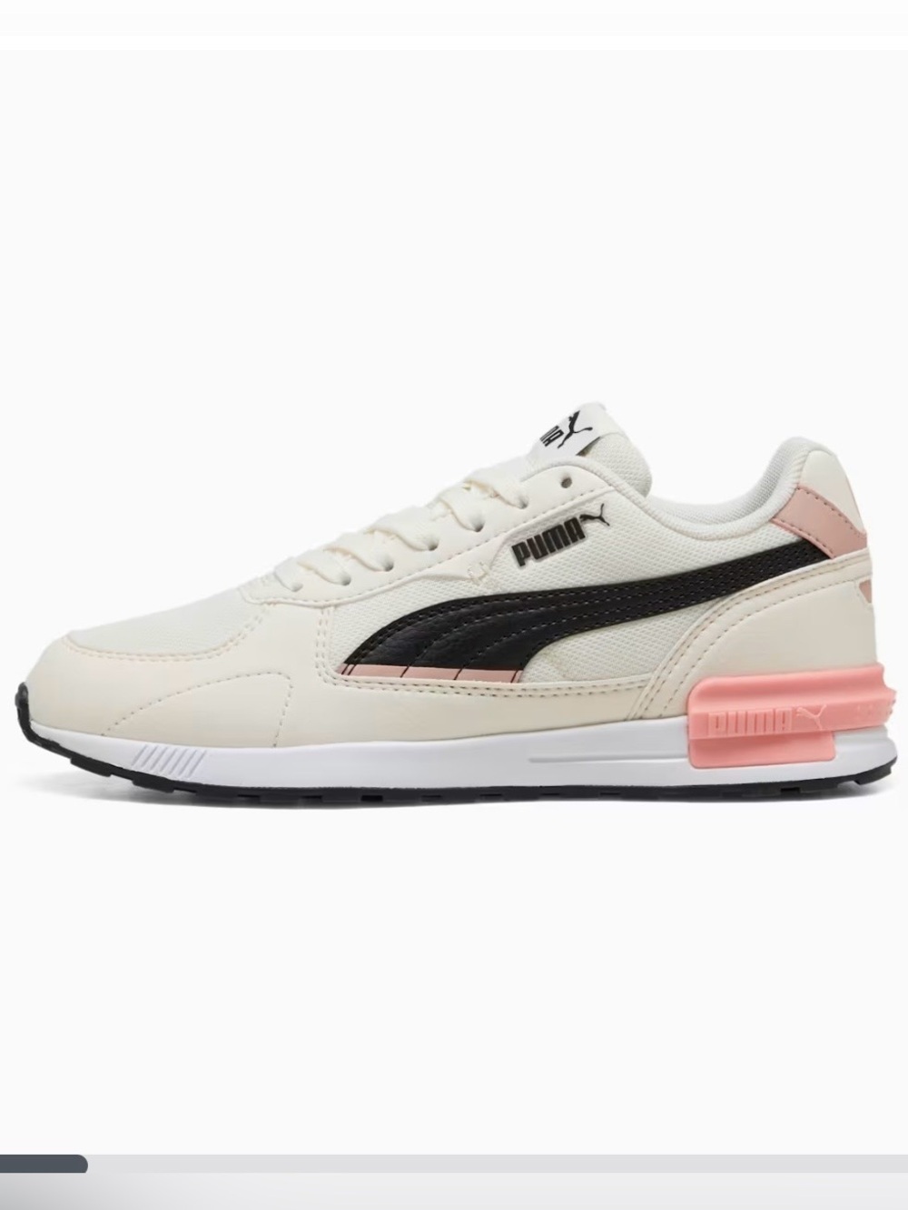 PUMA Soft Foam Graviton Sneakers White Black Rose Quartz 8